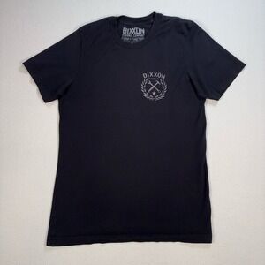 Dixxon Graphic Logo T-Shirt Men's M Black Foam Function Flannel Company *HOLE*